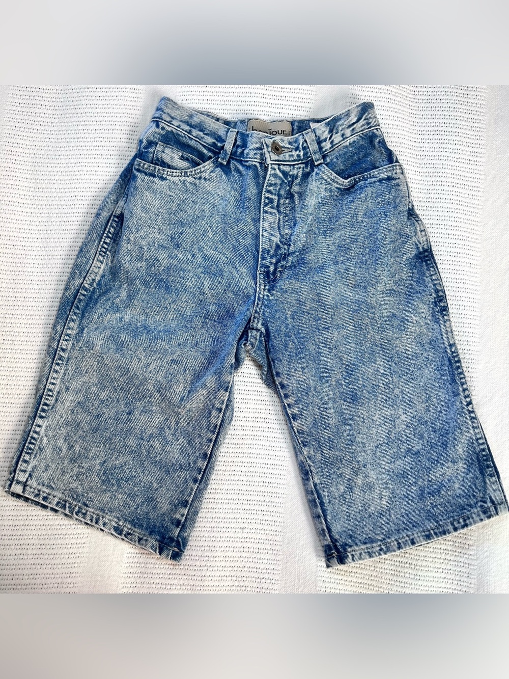 80’s Bonjour Acid Washed Bermuda Shorts Juniors 0